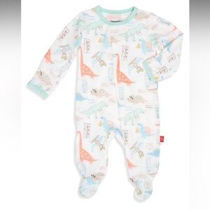 NWT Magnetic Me Door Dash Dino Footie 3-6M